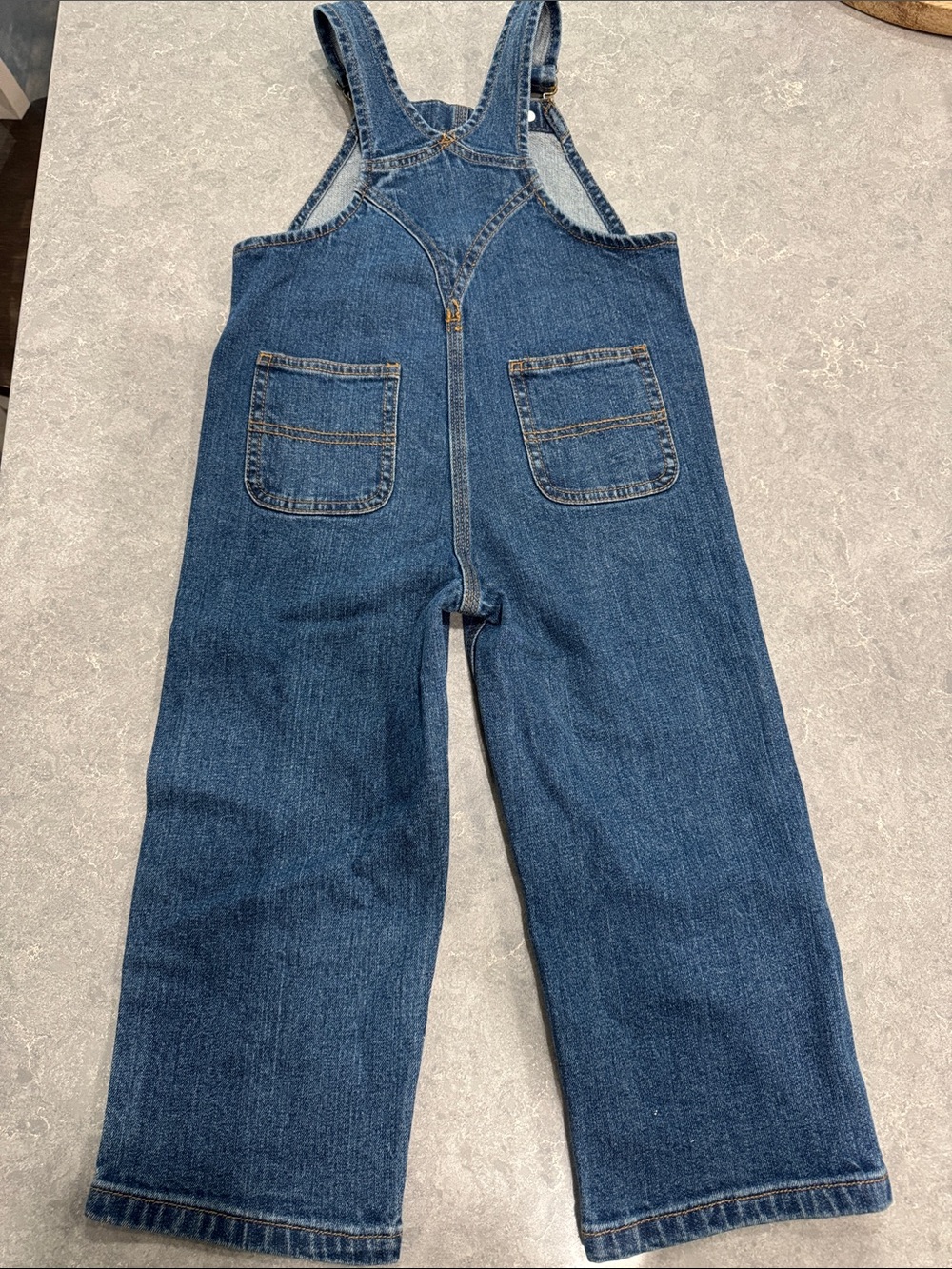 Carhartt Kids Blue Denim Relaxed Overalls - Picture 5 of 5